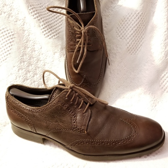 Cole Haan derby wingtip oxfords 11.5 M brown